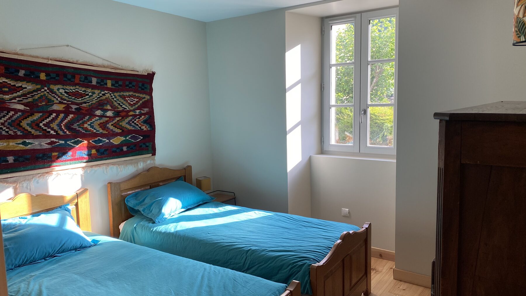 Chambre 3 de notre maison — lits jumeaux